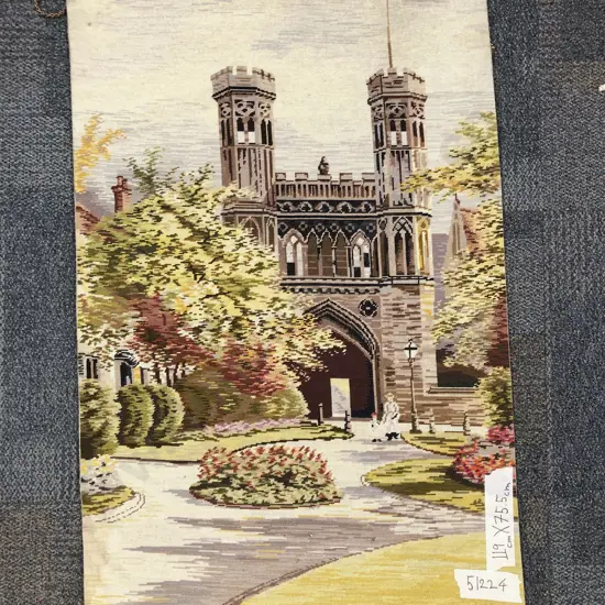 Tapestry Wall Hanging " The Gateway ST Augustines Abbey "