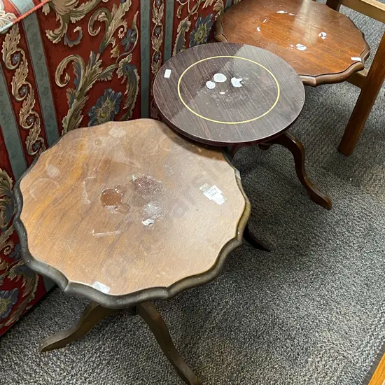 Three Tripod Based Wine Tables