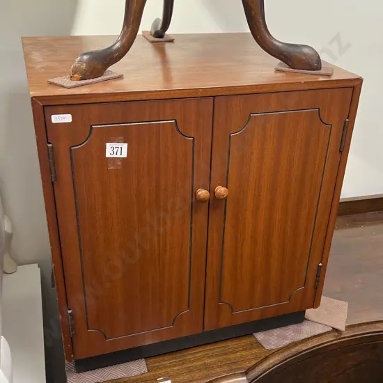 Small Mid Century Style Record Cabinet