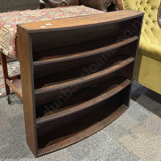 Slim Bow Front Book Case