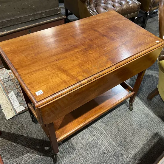 Drop Leaf Two Tier Tea Trolley