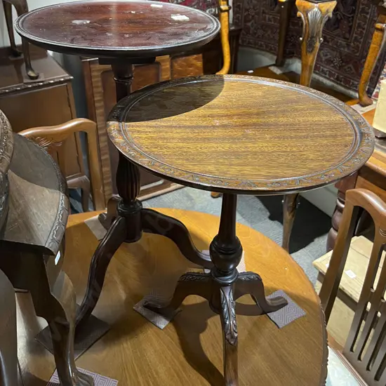 Two Tripod Based Wine Tables