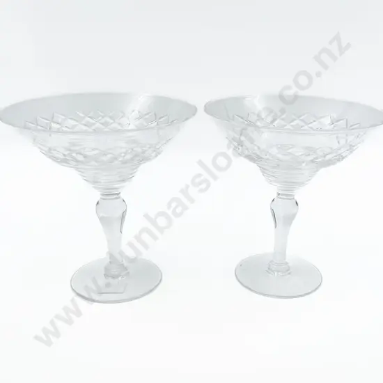 Two Stuart Crystal Comports