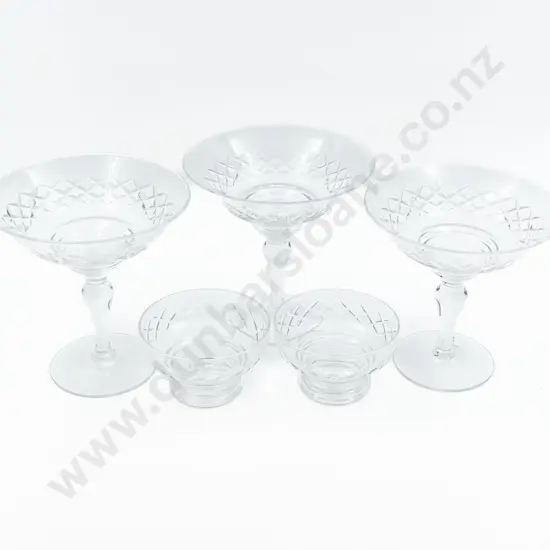 Five Pieces of Stuart Crystal