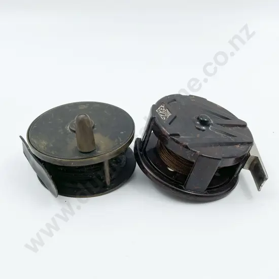 Victorian Brass Bronze Fly Wheel Together With Bakelite Example (Bakelite Faults)