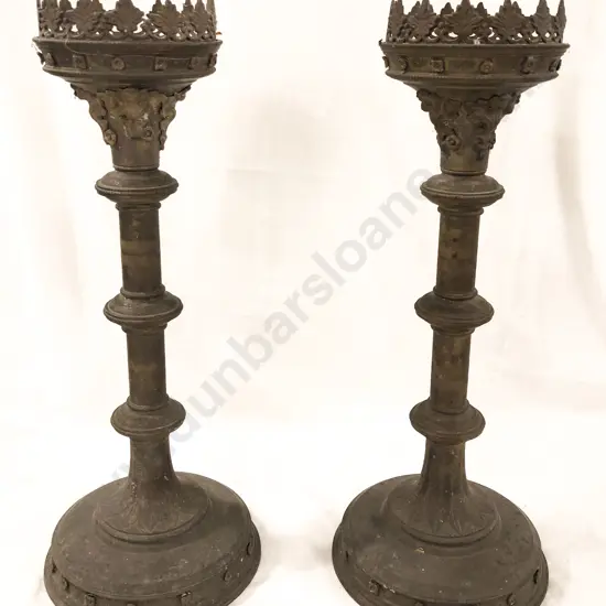 Pair of Brass Candle Holders
