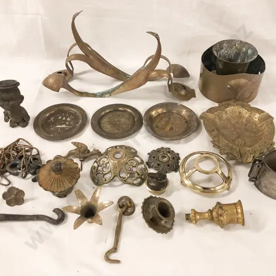 Box of Assorted Vintage Metalware