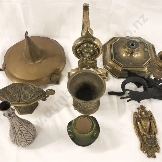 Box of Assorted Vintage Metalware