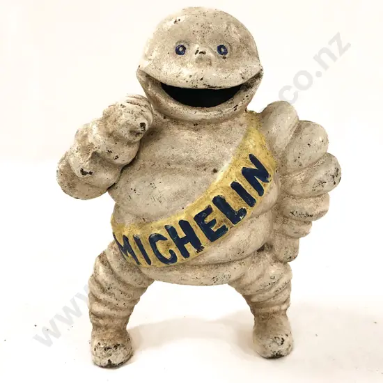 Vintage Cast Metal Michelin Man Ornament