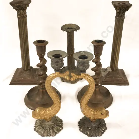 Box of Assorted Candle Holders