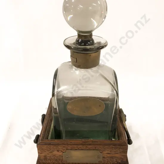 Glass Decanter Together With Decanter Coaster