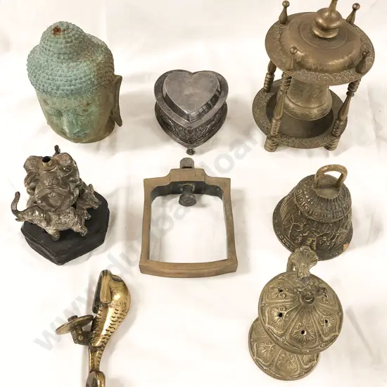 Box of Assorted Vintage Metalware