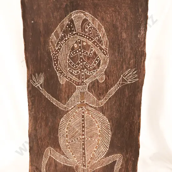 Aboriginal Artwork on Bark