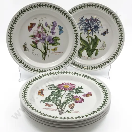 Six Portmeirion "The Botanic Garden" Plates