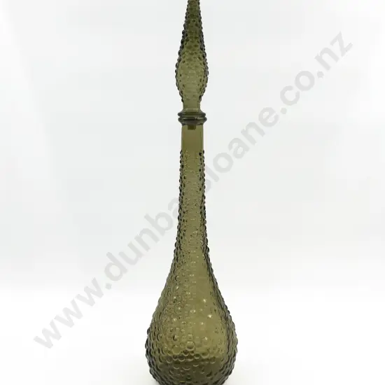 Italian Art Glass Bottle (Bad Repair to Stopper Tip)