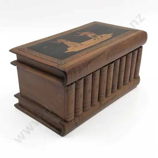Vintage Book Form Jewellery Box With Hidden Compartment
