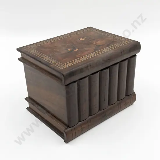 Vintage Book Form Jewellery Box With Hidden Compartment (Faults)