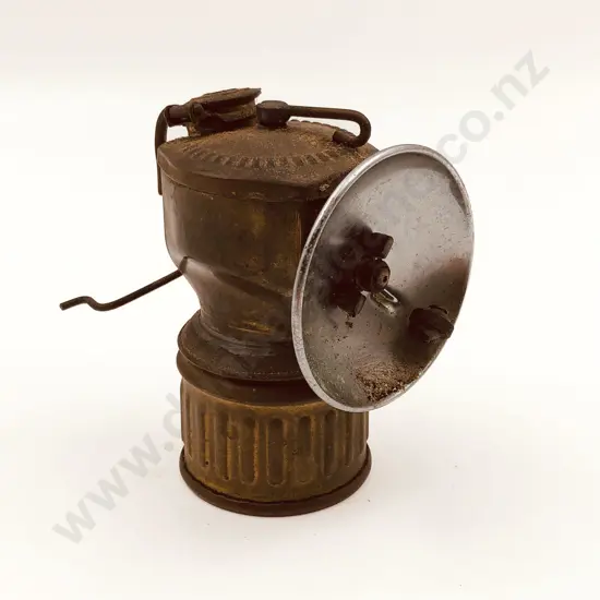 Vintage Miner's Helmet Lamp