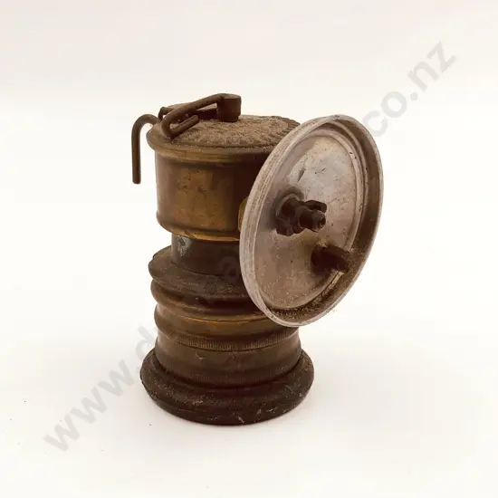 Vintage Miner's Helmet Lamp
