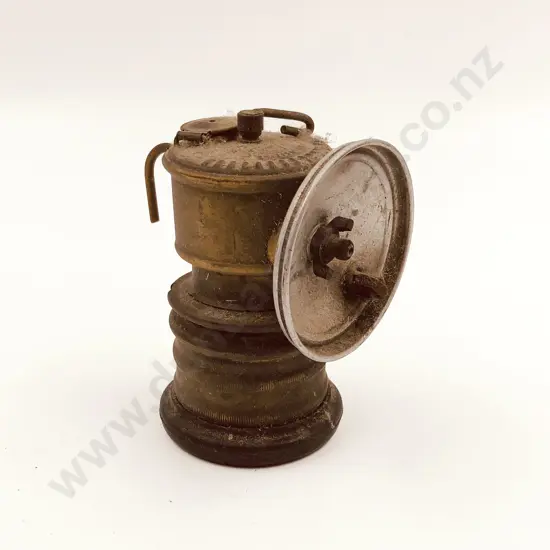 Vintage Miner's Helmet Lamp