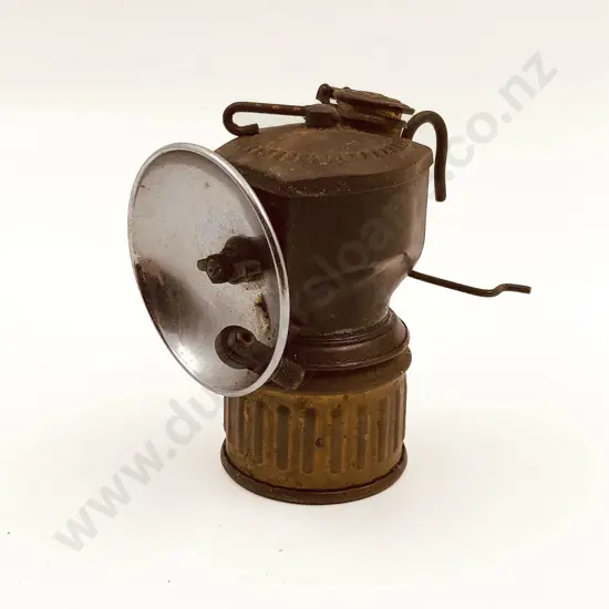 Vintage Miner's Helmet Lamp