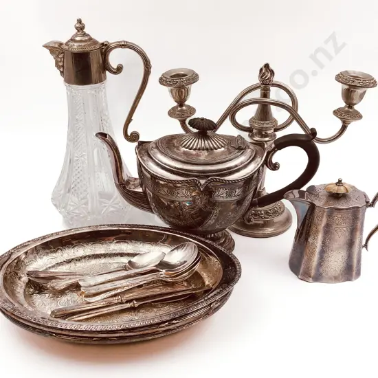 Quantity of Assorted S/P Incl. Wine Ewer