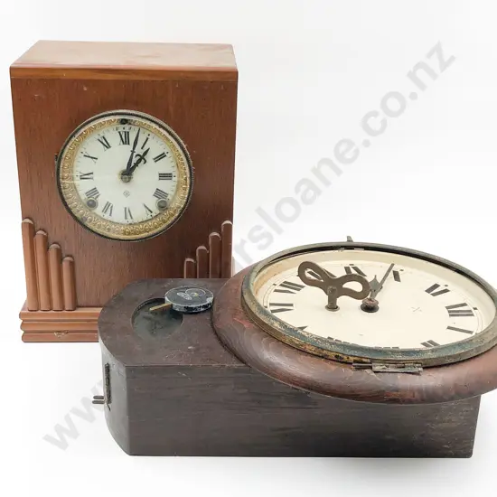Mantle Clock Together With Wall Clock