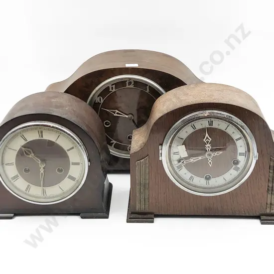 Three Assorted Mantle Clocks