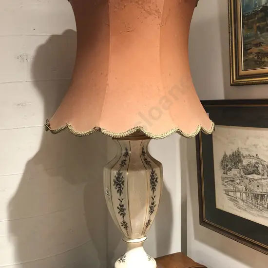 Ceramic Table Lamp with Shade
