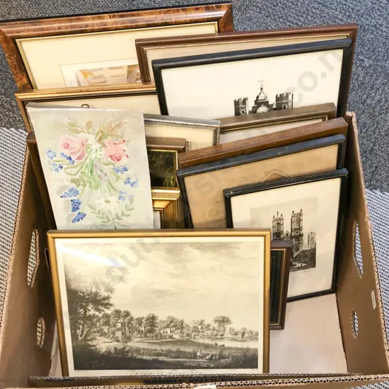Box of Assorted Artworks