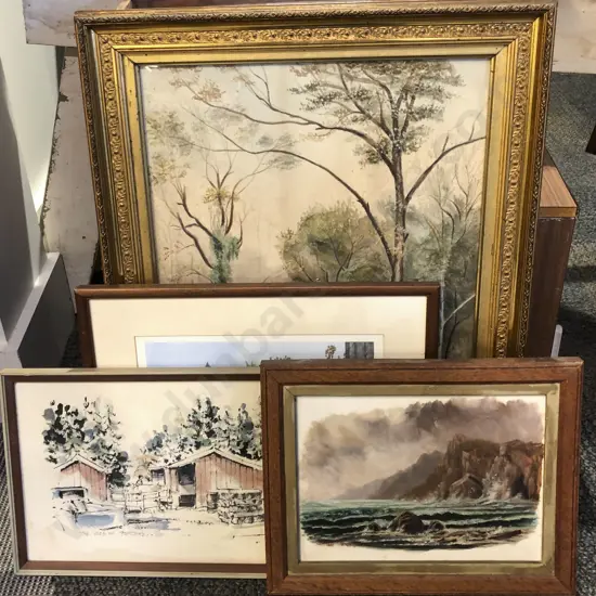 J. Faithful - " The Yard In Springtime" together with Three Other Works