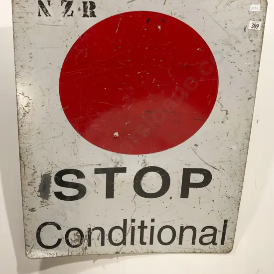 NZR Vintage Road Sign
