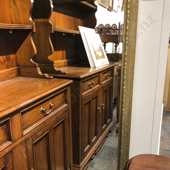 Large Bevel Edge Mantle Mirror