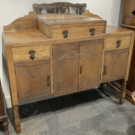 Art Deco Oak Sideboard