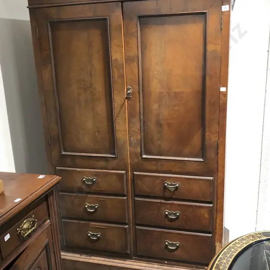 Reproduction Wardrobe With False Drawer Front