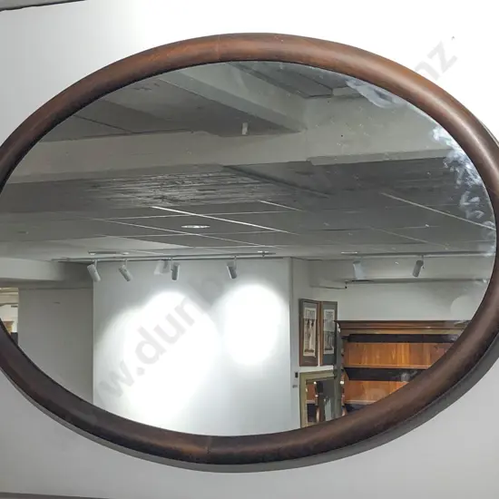 Framed Oval Wall Mirror