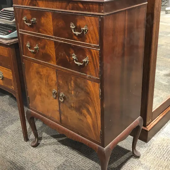 False Front Mirrored Drinks Cabinet