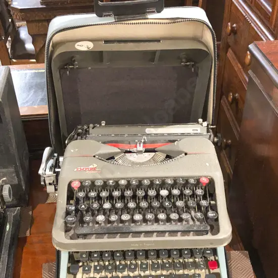 Two Vintage Typewriters including Olivetti Lettera 32
