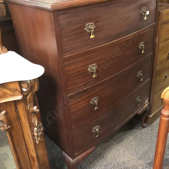 Mahogany Chest of Drawers (borer)