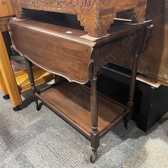 Drop Leaf Two Tier Tea Trolley