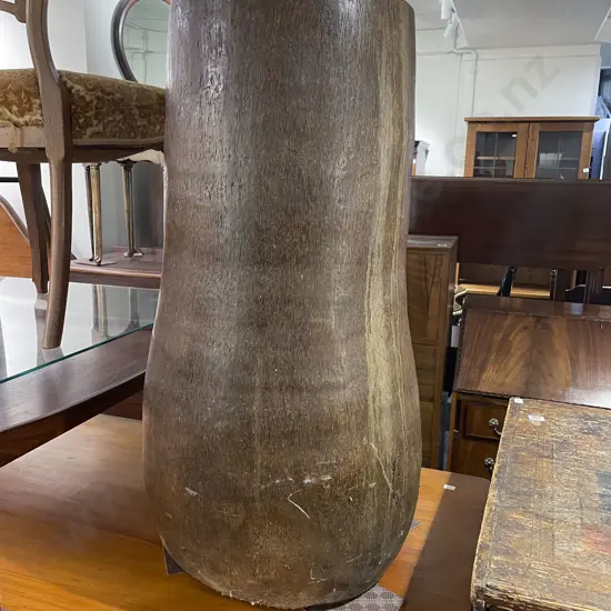 Floor Vase Crucible Made From Coconut Wood