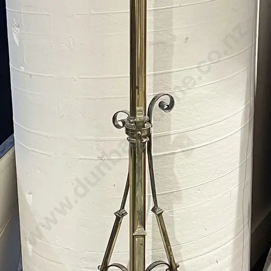 Brass Standing Kerosene Lamp (needs Screws)