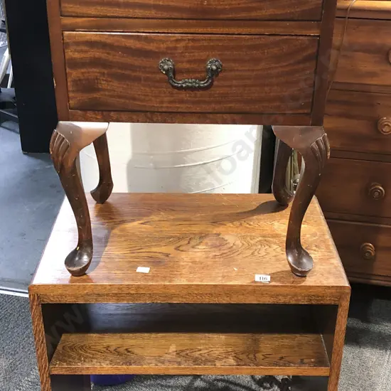 Mahogany Bedside Drawers together with Occ. Table