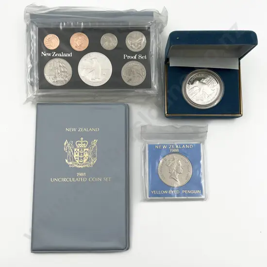 NZ 1988 Yellow-Eyed Penguin Coin Issues