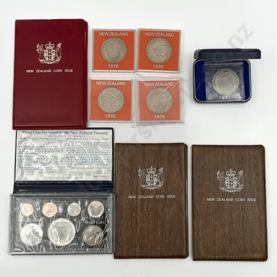 NZ 1976 Coat of Arms Coin Issues
