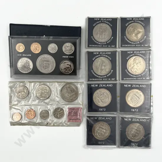 NZ 1972 Coat of Arms Coin Issues