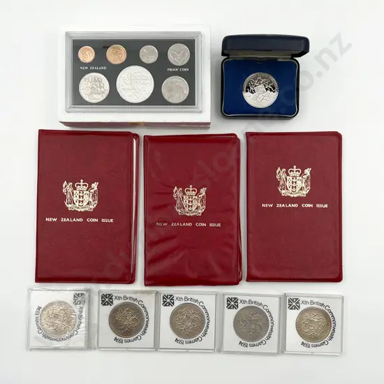 NZ 1974 Xth Commonwealth Games Coin Issues