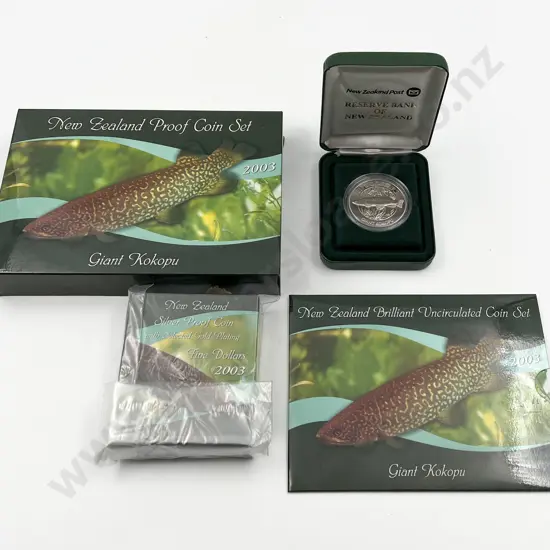 NZ 2003 Giant Kokopu Coin Issues