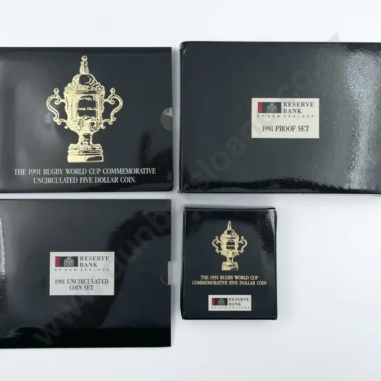 NZ 1991 Rugby World Cup Coin Issues