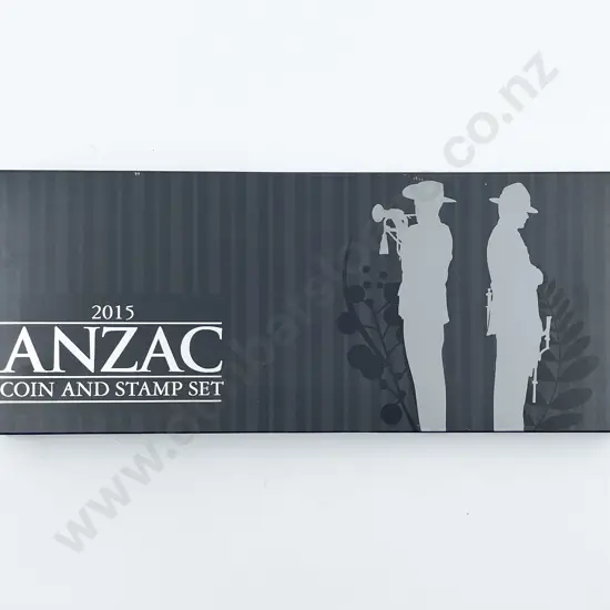 NZ 2015 Anzac Coin and Stamp Set